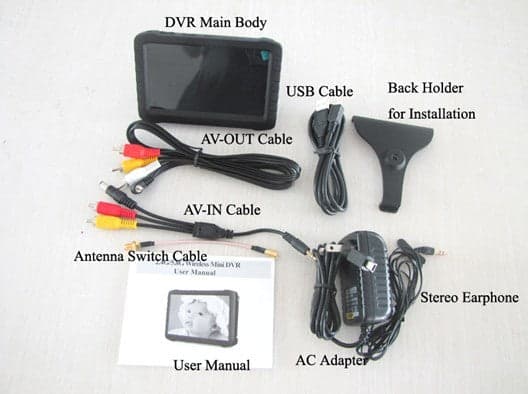 EMAX TE968H 5 Inch FPV 5.8G 8 Channels Vrx Wireless Mini DVR LCD Monitor for fpv drones 1