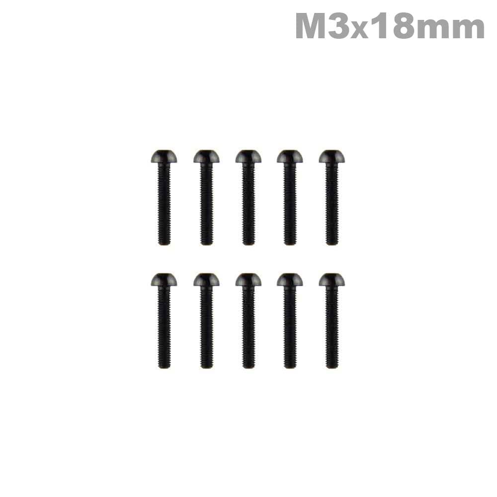 M3x18mm Aluminium Bolkop Hex Schroef (5 stuks) - ZWART for fpv drones 2