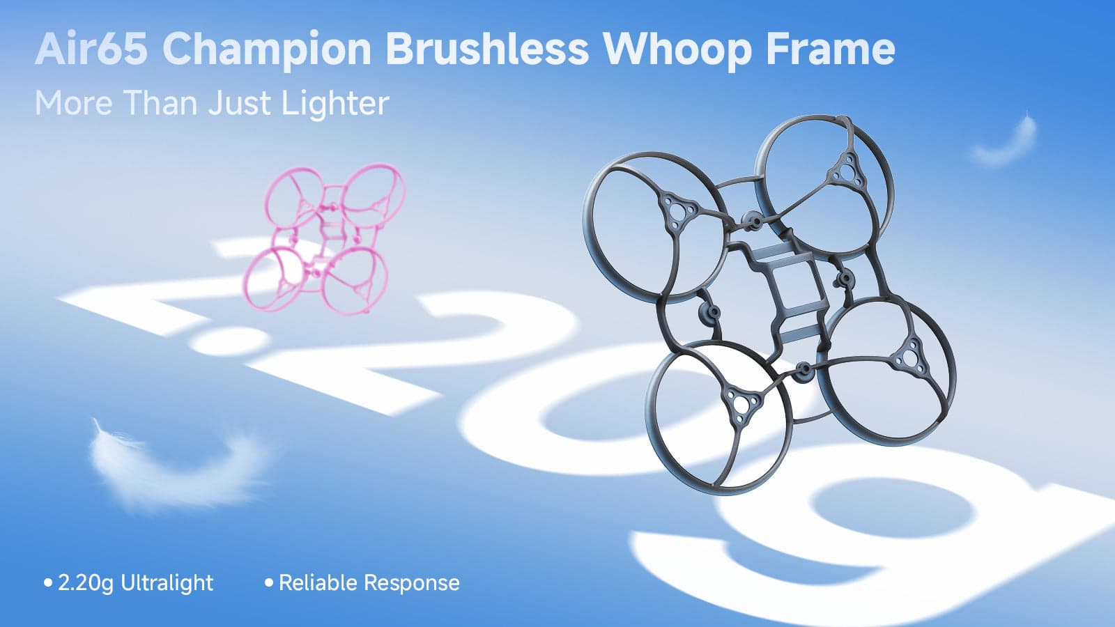 BETAFPV Air65 Champion: Ultra-Lightweight 65mm Brushless Whoop Frame for fpv drones 1