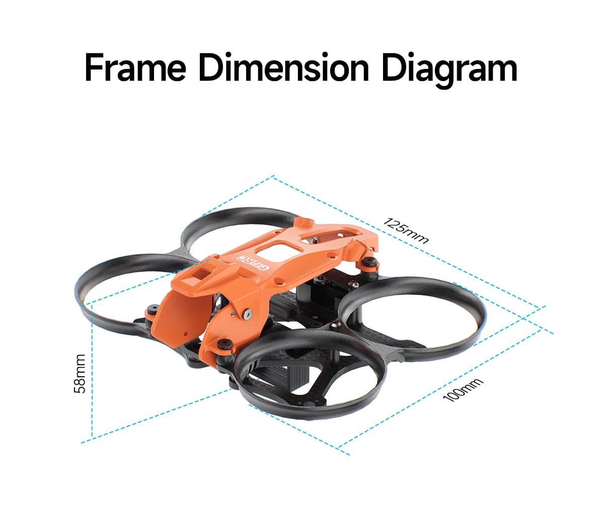 GEPRC GEP-DS16 (Darkstar 16) 1.6-inch CineWhoop Frame for DJI O4 Air Unit for fpv drones 1