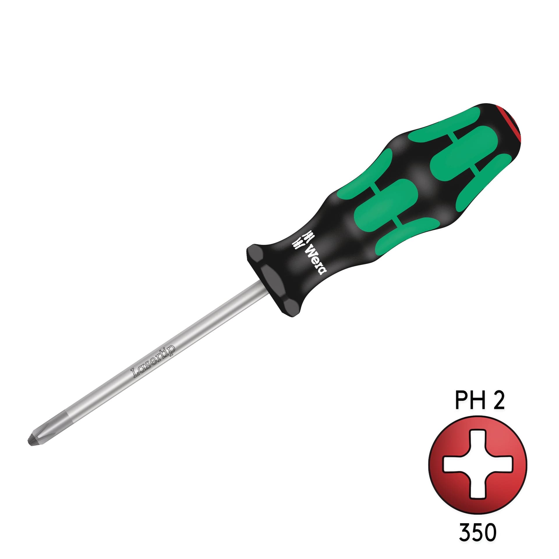 Wera 350 PH 2 X 100mm Phillips Screw Driver With Laser Tip 05008720001 for fpv drones