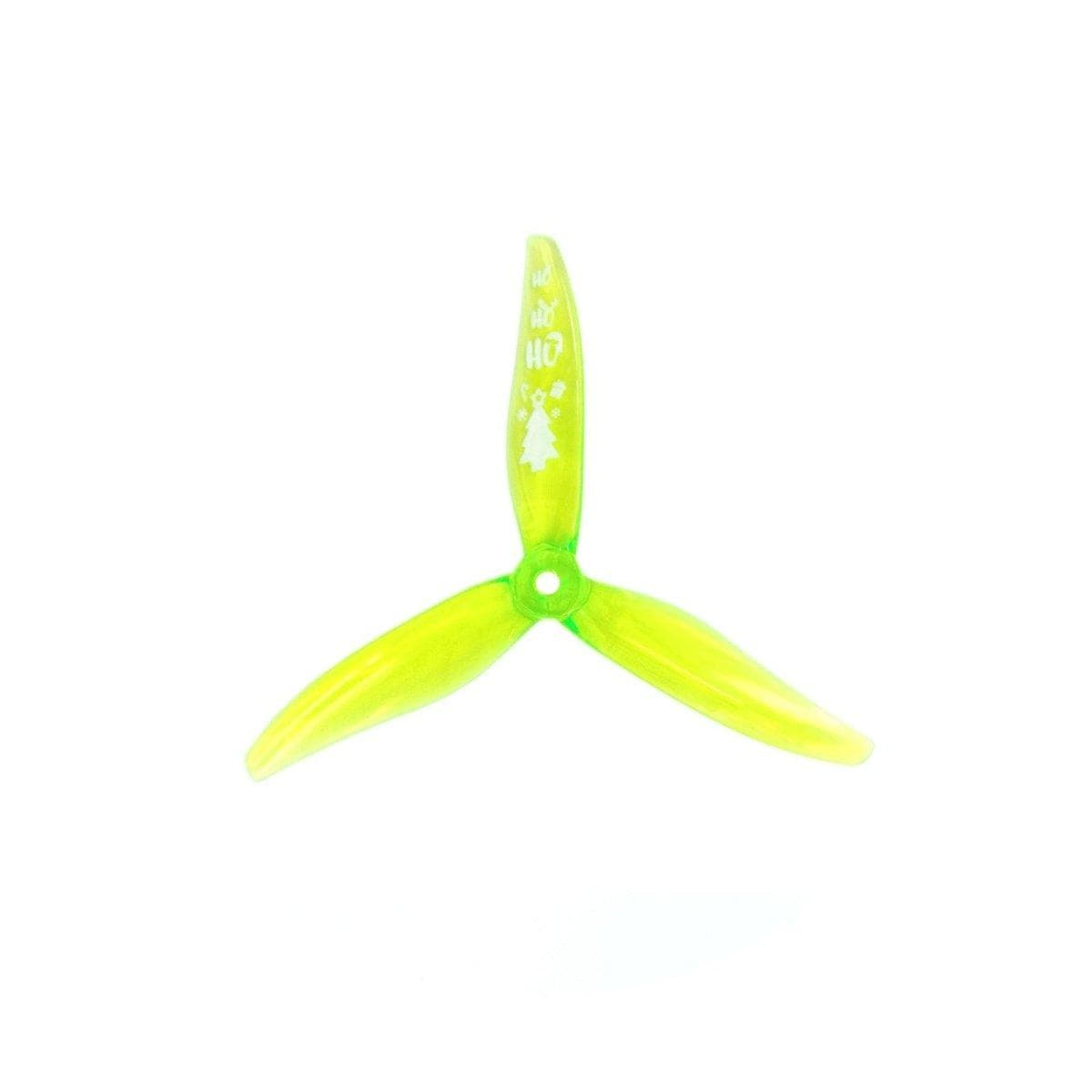Gemfan Hurricane MCK ReV3 51366 Holiday Edition 5128-3 / 5.1" Tri-Blade FPV Drone Racing Props (4 Pack) - Holiday for fpv drones 4