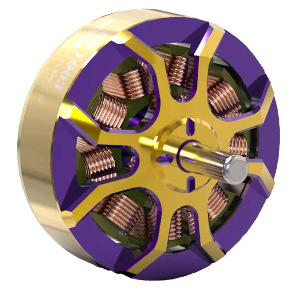 Flywoo Robo 1003 14800Kv Micro Motor - Gold/Purple for fpv drones 4