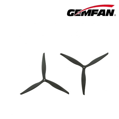 Gemfan 14x10 Glass Fiber Nylon Black Propeller 1CW + 1CCW for fpv drones