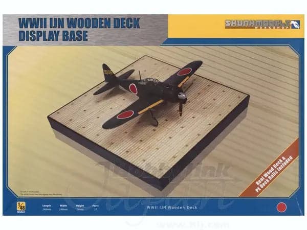 WWII IJN Wooden Deck Display Base 1:48 for fpv drones