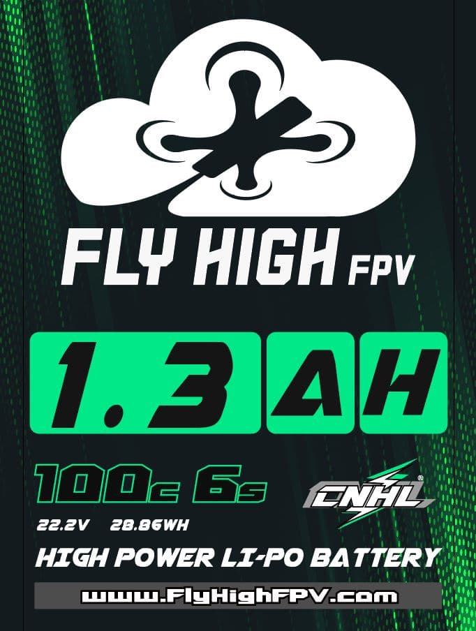 CNHL Green Lipo - 6S 1300mAh for fpv drones 2