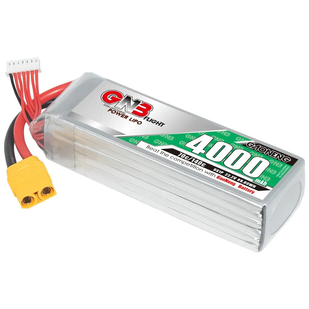 GAONENG GNB 6S 22.2V 4000mAh 70C LiPo Battery XT90 [DG] for fpv drones 3