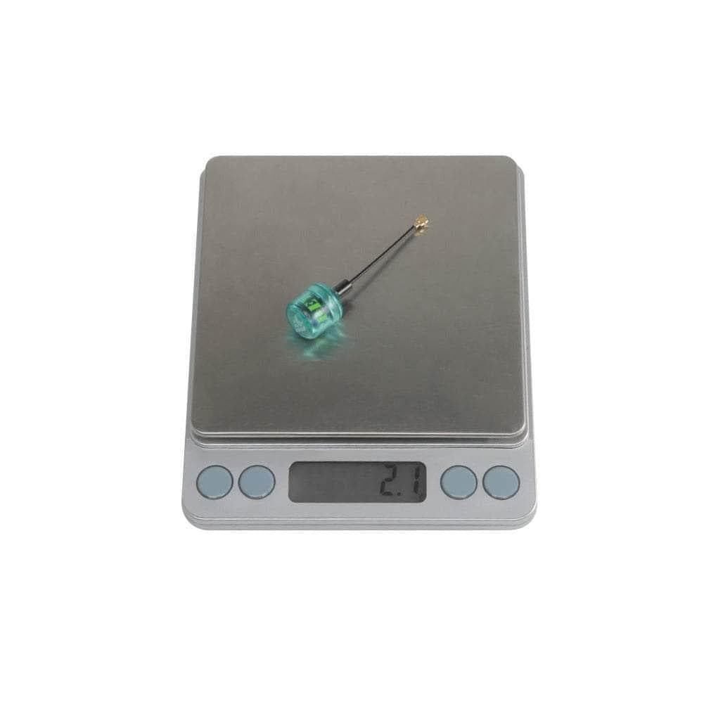 FlyFishRC Osprey 5.8Ghz 40mm U.FL Antenna - LHCP - Cyan for fpv drones 5
