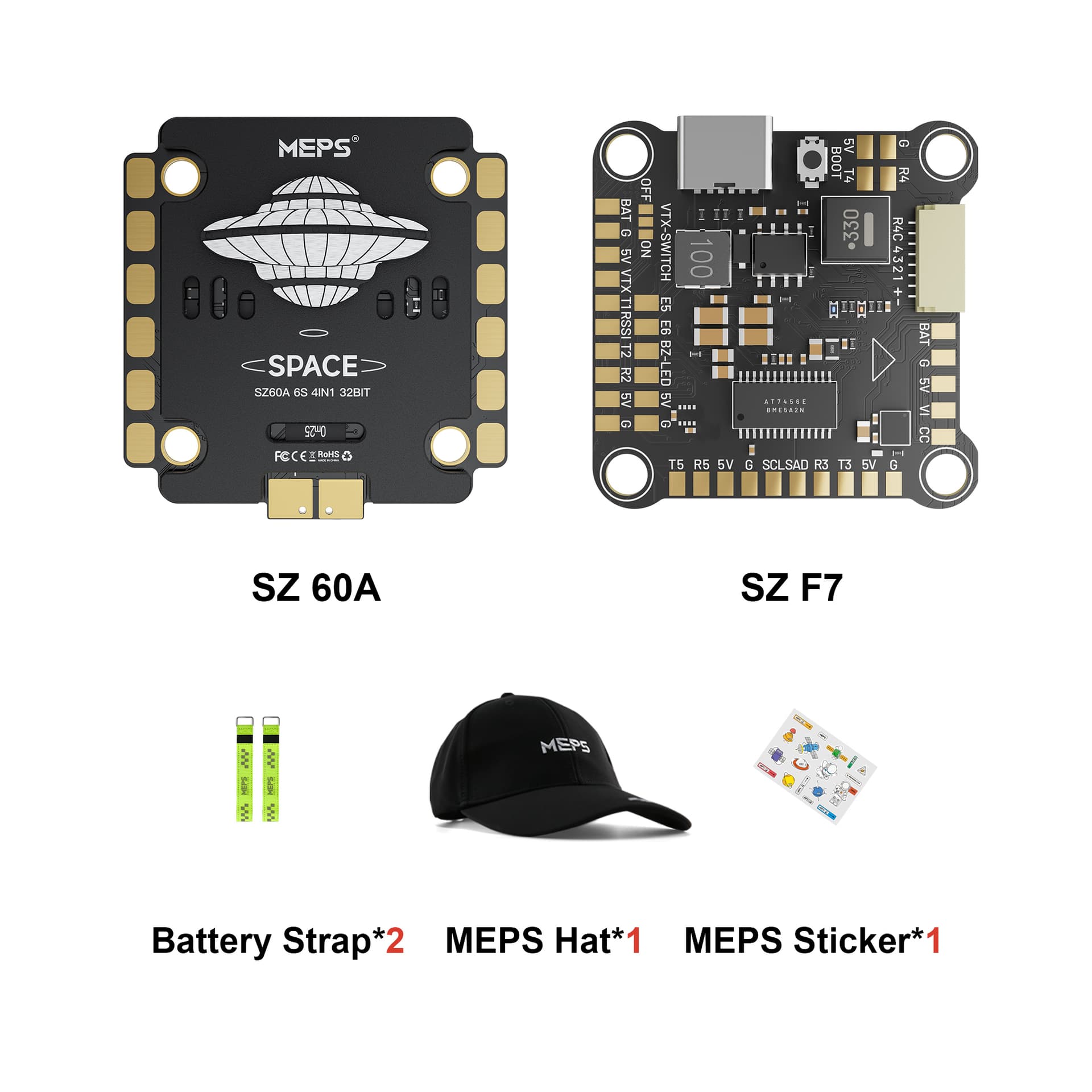 SZ60A 6S ESC & F7 Flight Controller Stack Bundle for fpv drones 7