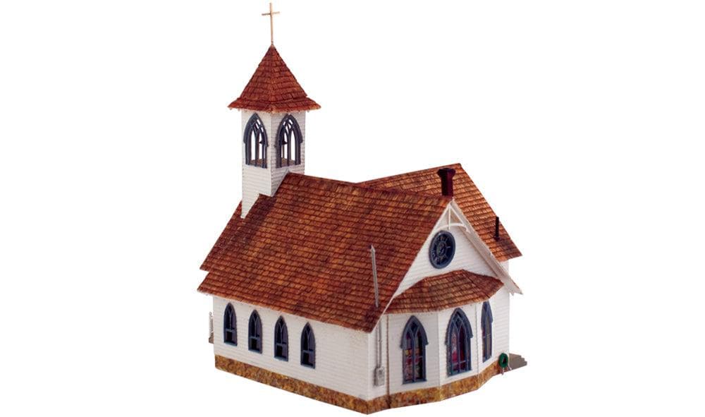 Woodland Scenics BR5041 HO Community Church Structure  Built-&-Ready for fpv drones 1