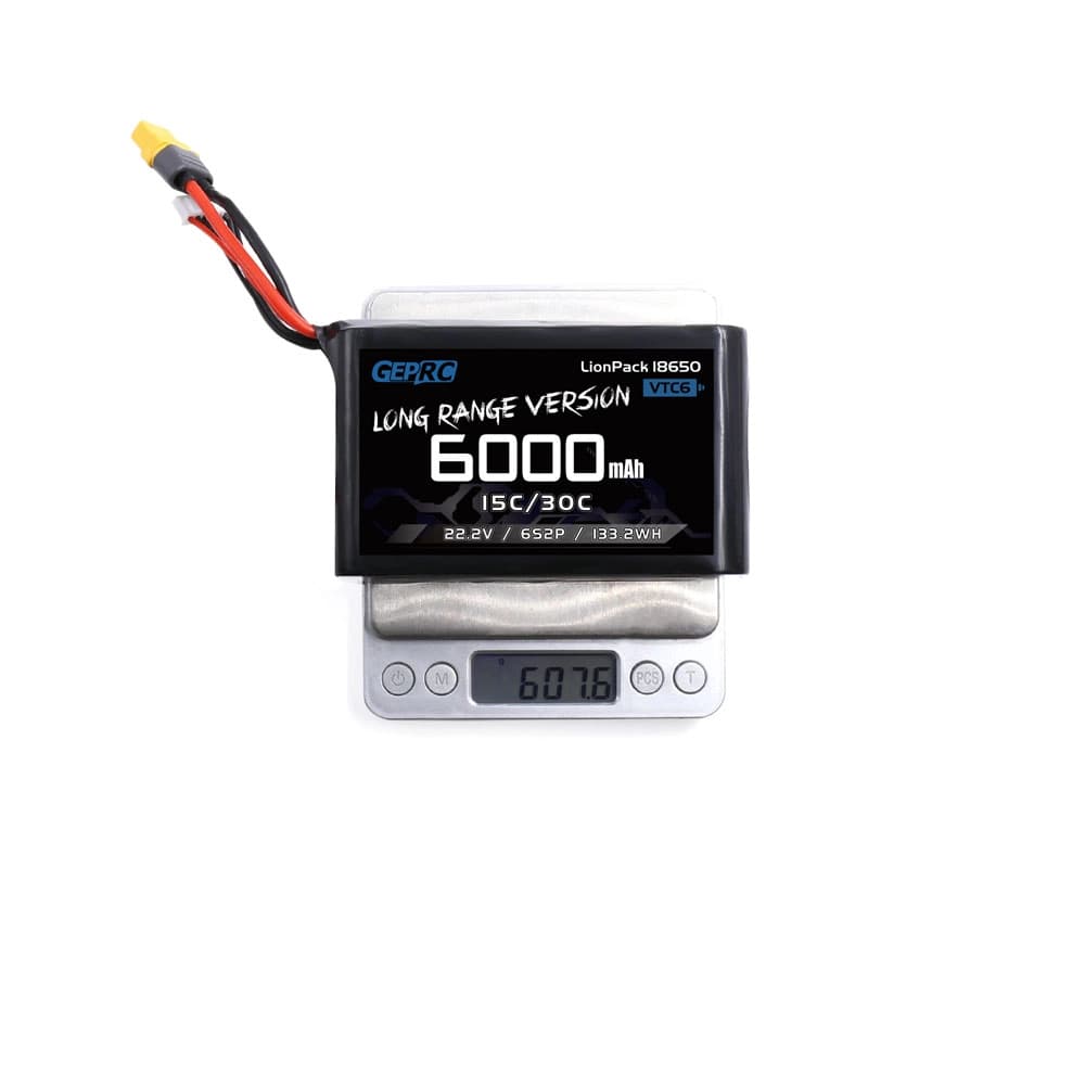 GEPRC VTC6 18650 6S2P 6000mAh 22.2V Li-ion Battery - 3 for fpv drones 3