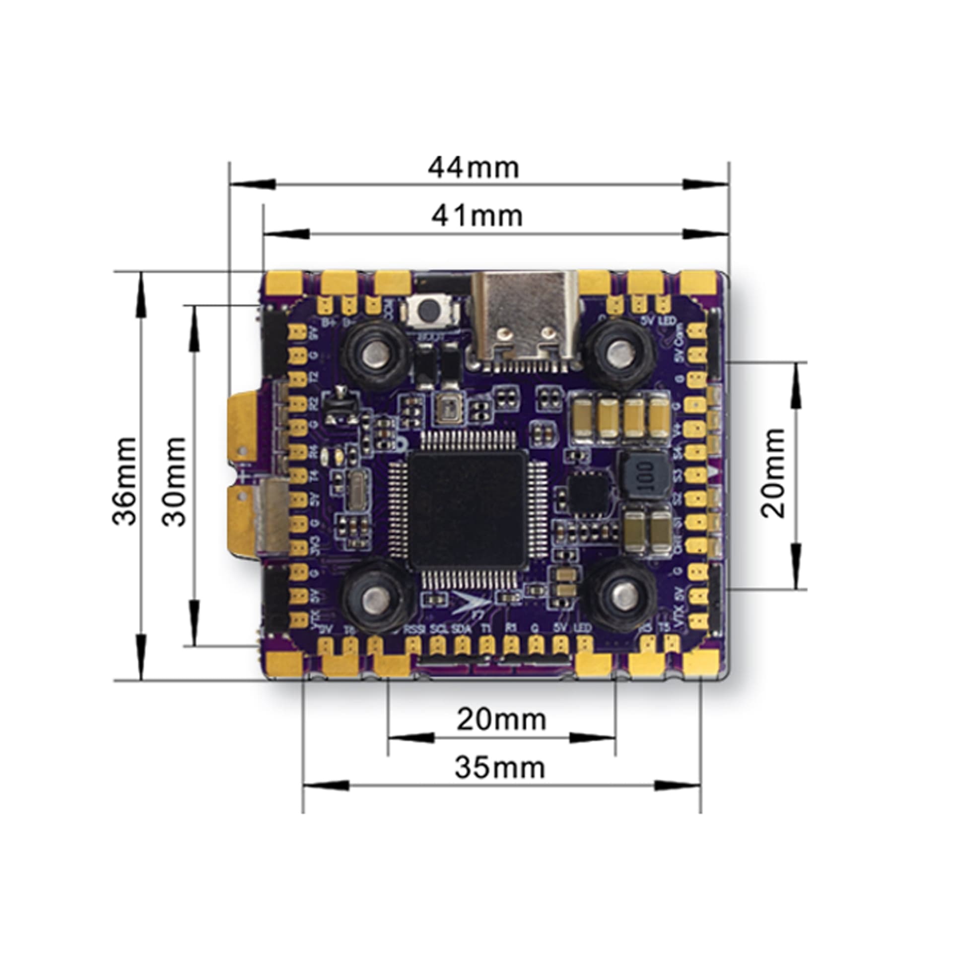 Flycolor Raptor 5 Mini F7 MPU6500 Tower Stack for fpv drones 3
