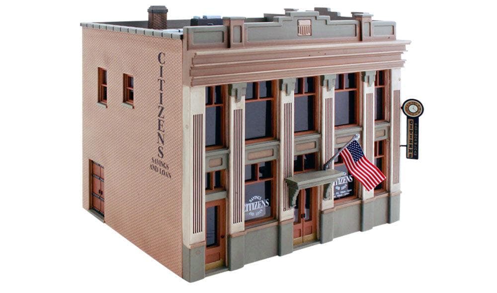Woodland Scenics BR5033 HO Citizens Savings & Loan Structure Built-&-Ready for fpv drones 3