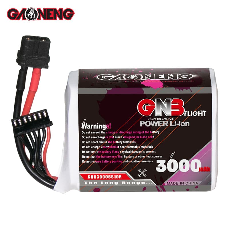 GNB 3000mAh 6S 10C Li-ion Sony VTC6 Long Range Battery - XT60 for fpv drones 3