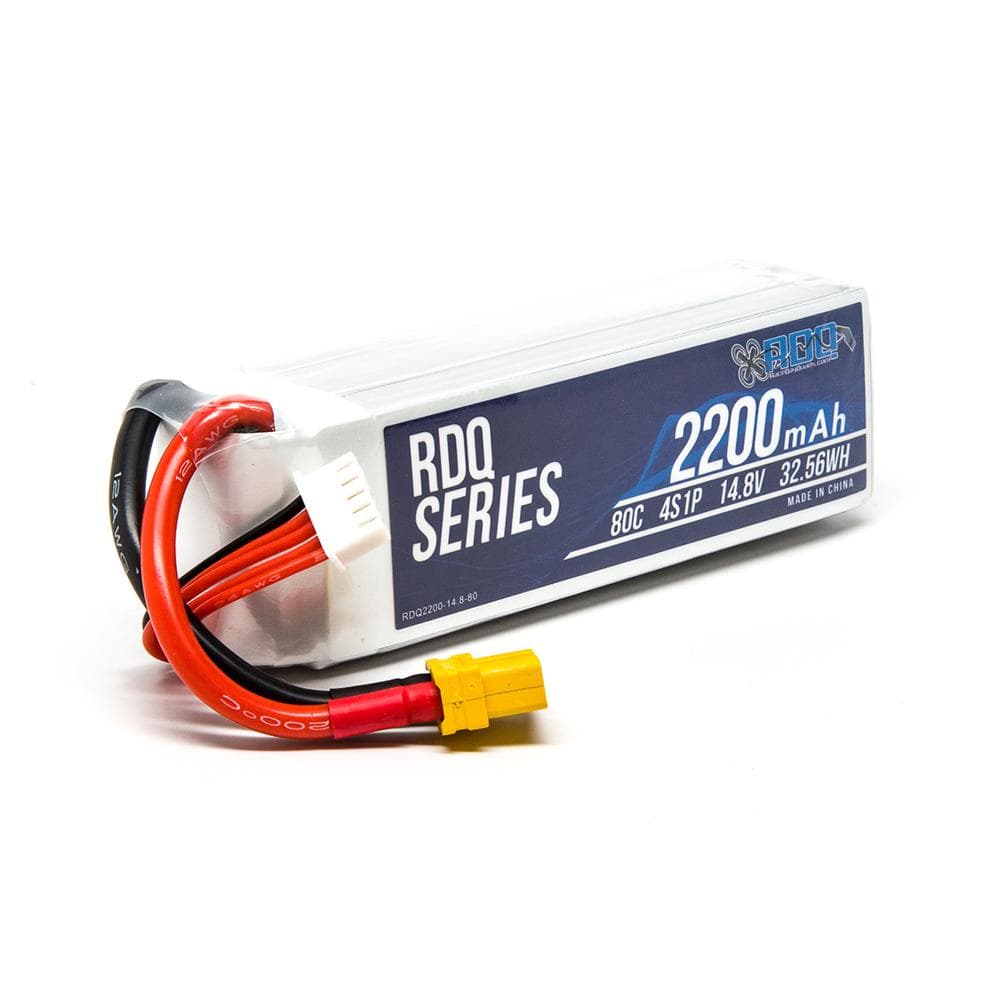 RDQ Series 14.8V 4S 2200mAh 80C LiPo Battery - XT60 for fpv drones 3