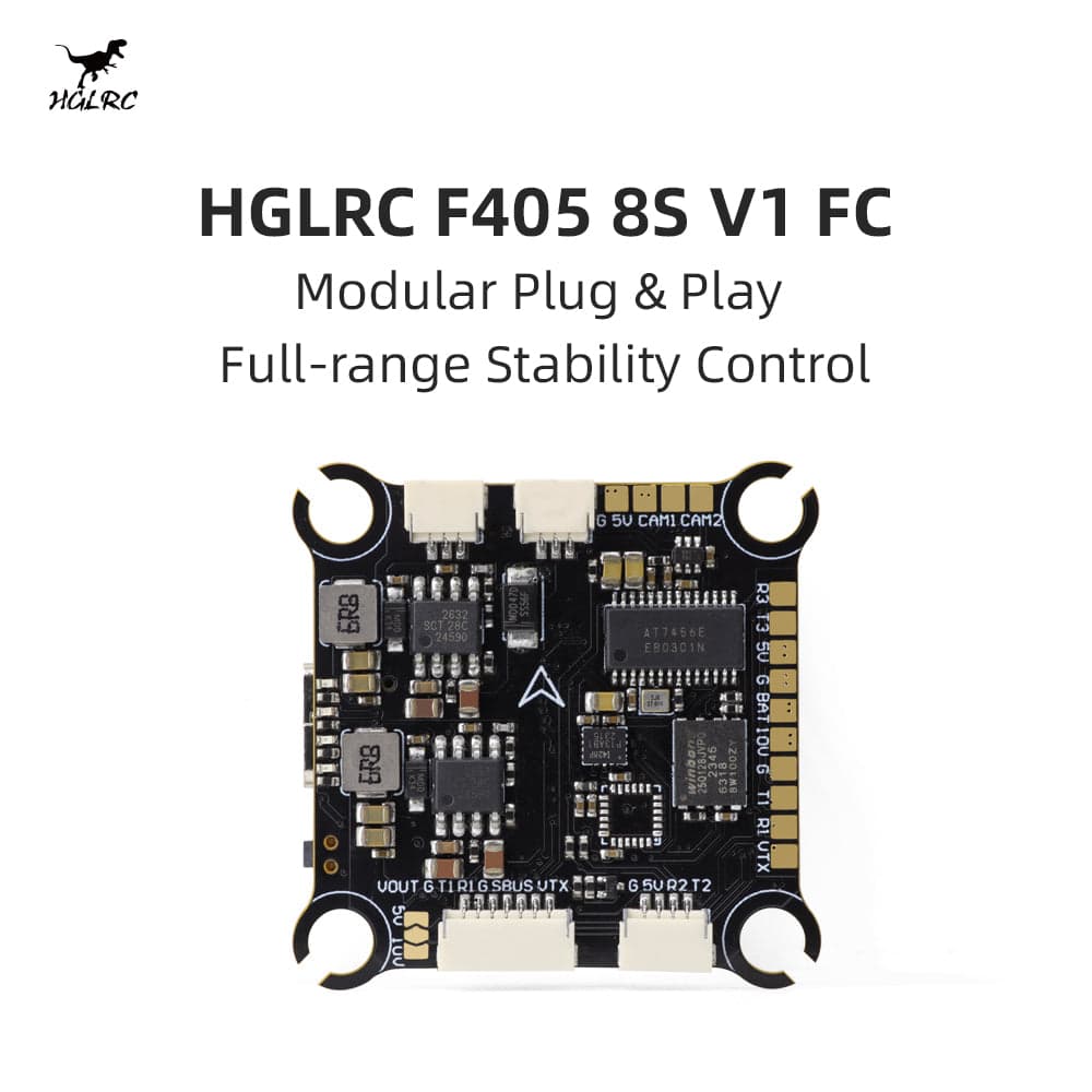 HGLRC F405 8S V1 Flight Controller for FPV Racing/freestyle Drones