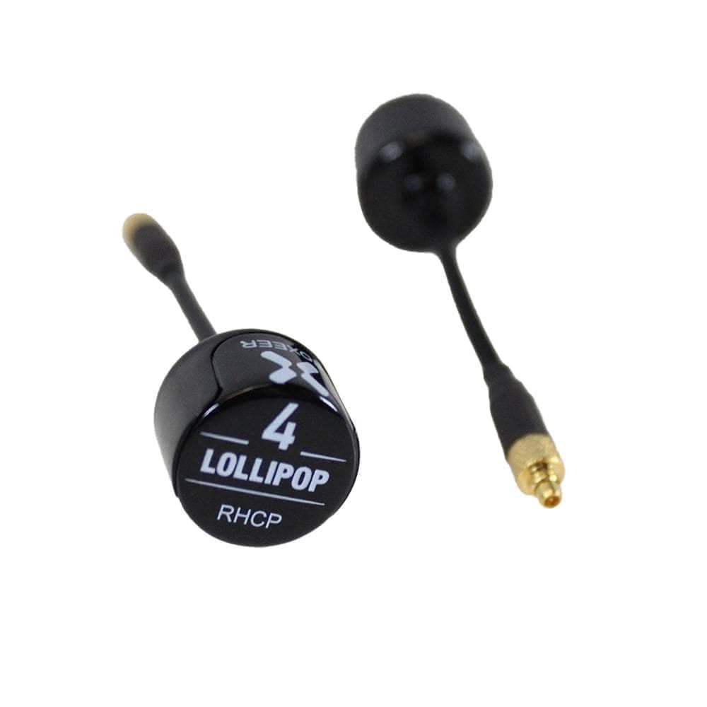 Foxeer Lollipop V4 5.8GHz MMCX Antenna 2 Pack - RHCP - Black for fpv drones 1