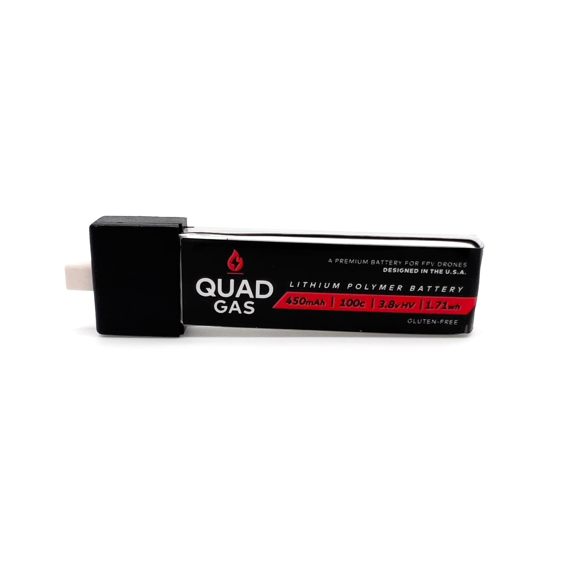 WREKD® Quad Gas 1S 450mAh V2 Batteries (5 pack) for fpv drones 4