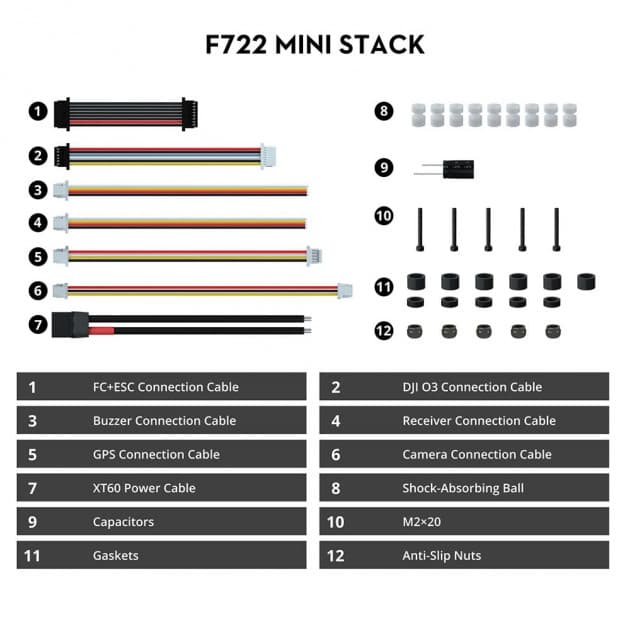 Flywoo GOKU F722 Pro V2 + 45A Mini BL32 stack for drones for fpv drones 7