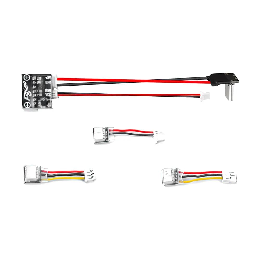 Flywoo USB Type-C SH1.0 3-Pin Balance Plug to Power Cable for Action Cameras - 2 for fpv drones 1