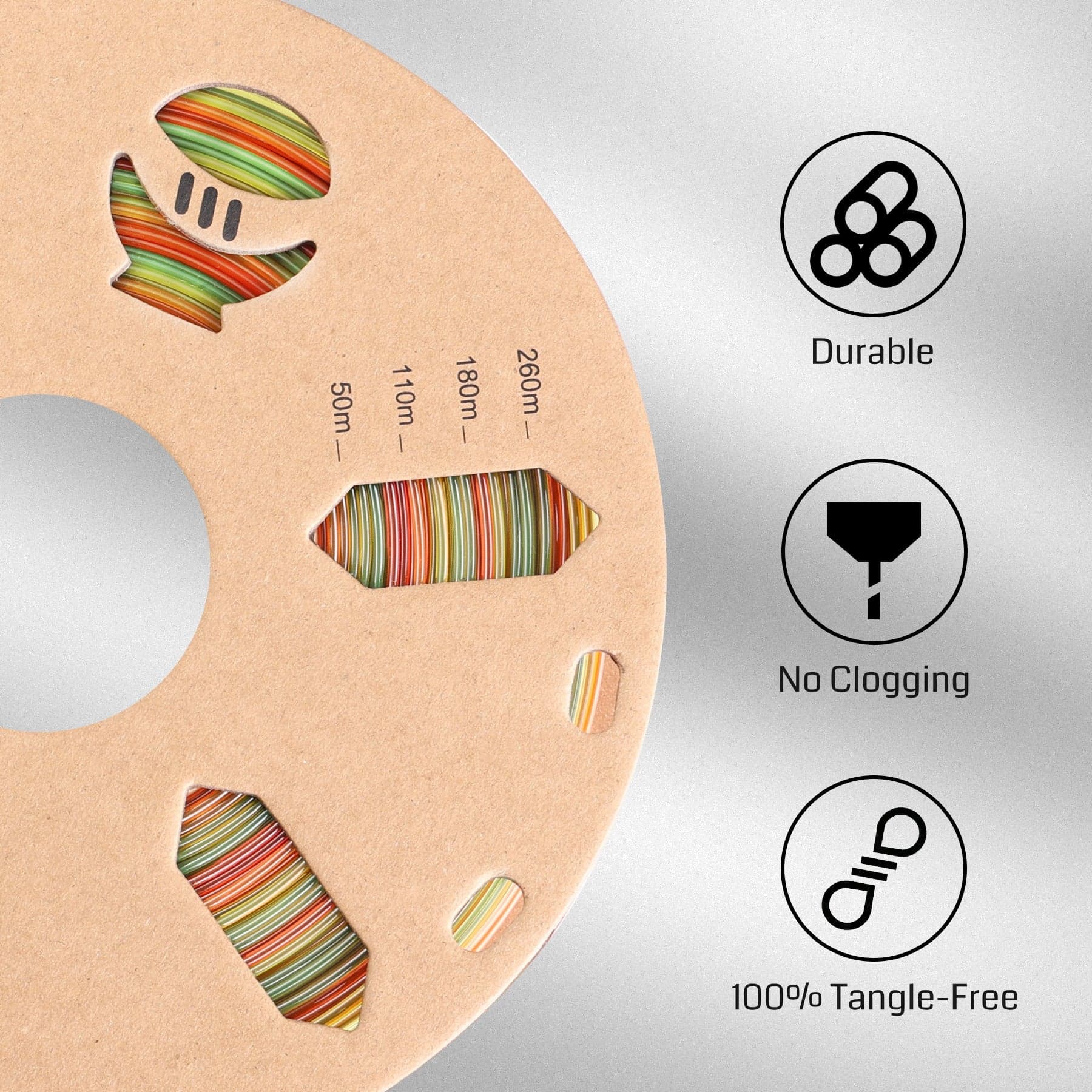 Translucent Rainbow, 1.75mm PRO-3 PETG Filament, 1kg for fpv drones 3