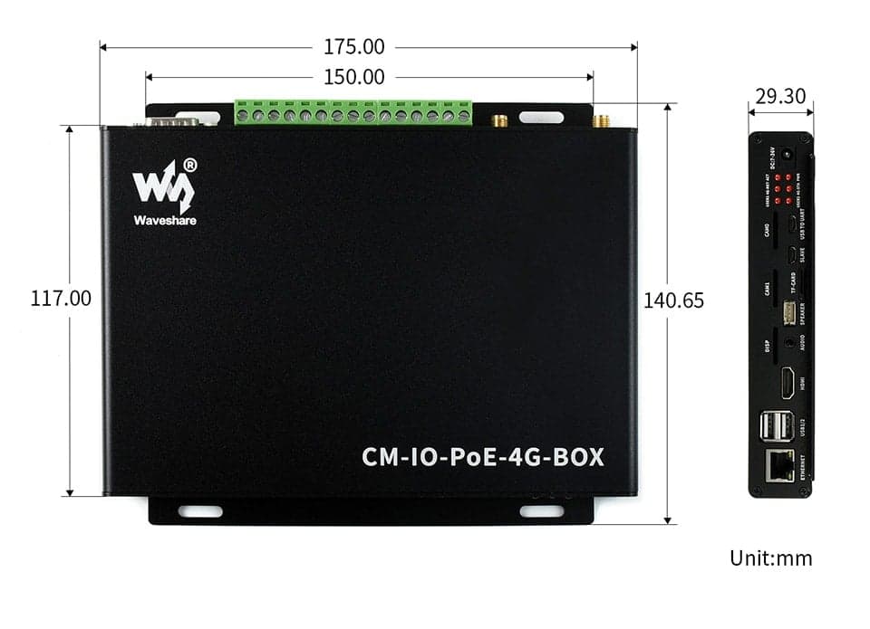 Industrial IoT Computer w/ PoE, 4G (For Raspberry Pi Compute) for fpv drones 4