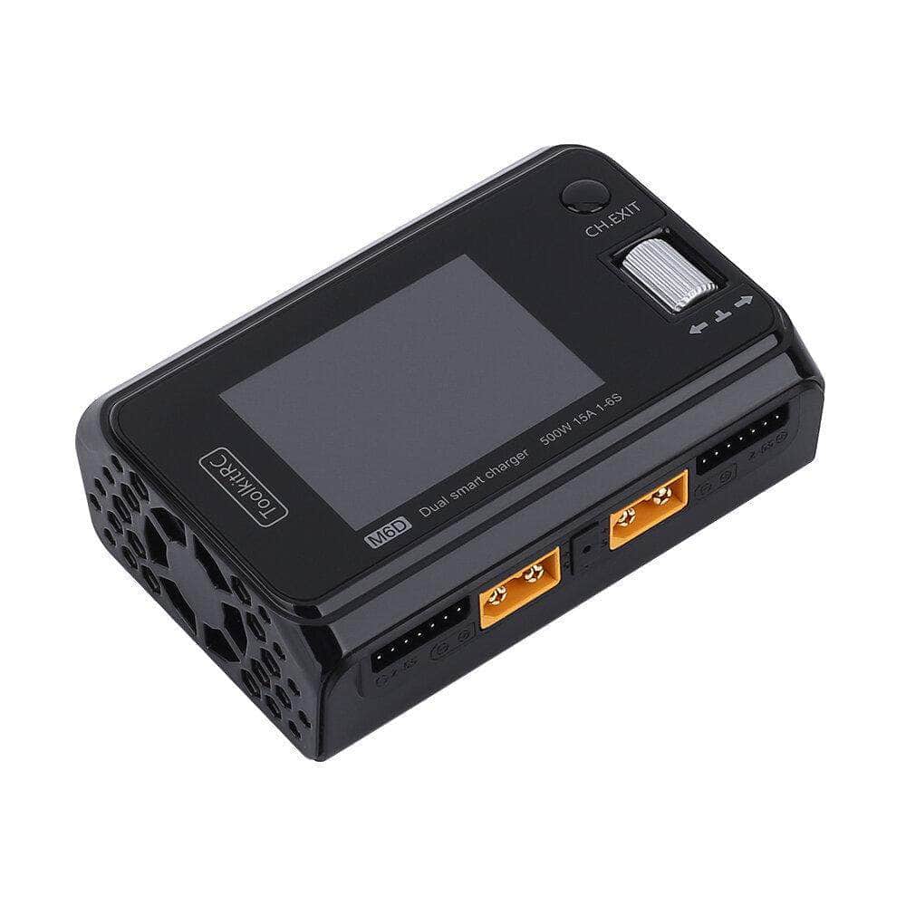 ToolkitRC M6D 500W 15A 1-6S Dual Channel DC Smart Charger for fpv drones 4