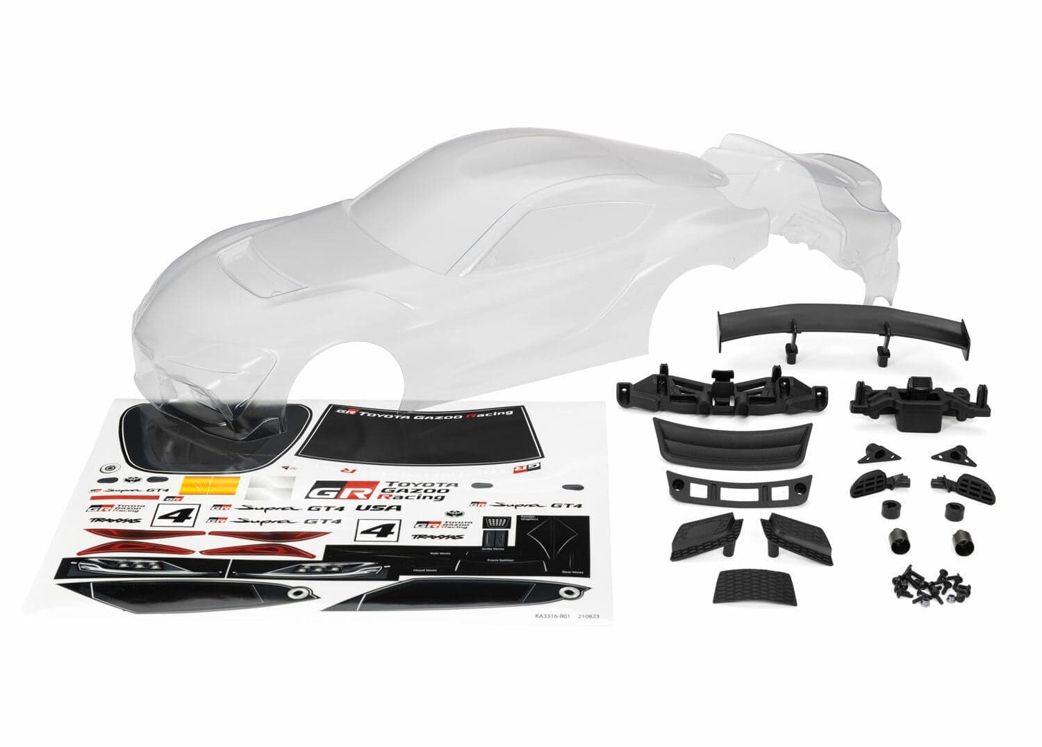 Traxxas 9340 Toyota Supra GT4 Body Clear for fpv drones