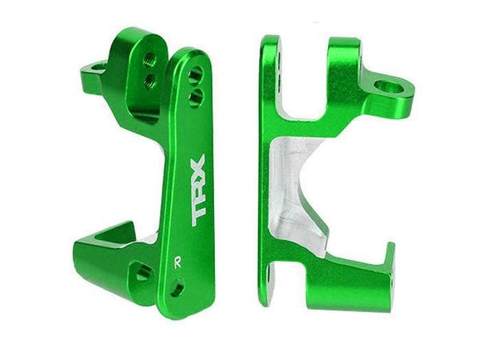 Traxxas Caster Blocks (C-hubs), 6061-T6 Aluminum (Green-Anodized) Slash XO-1 for fpv drones