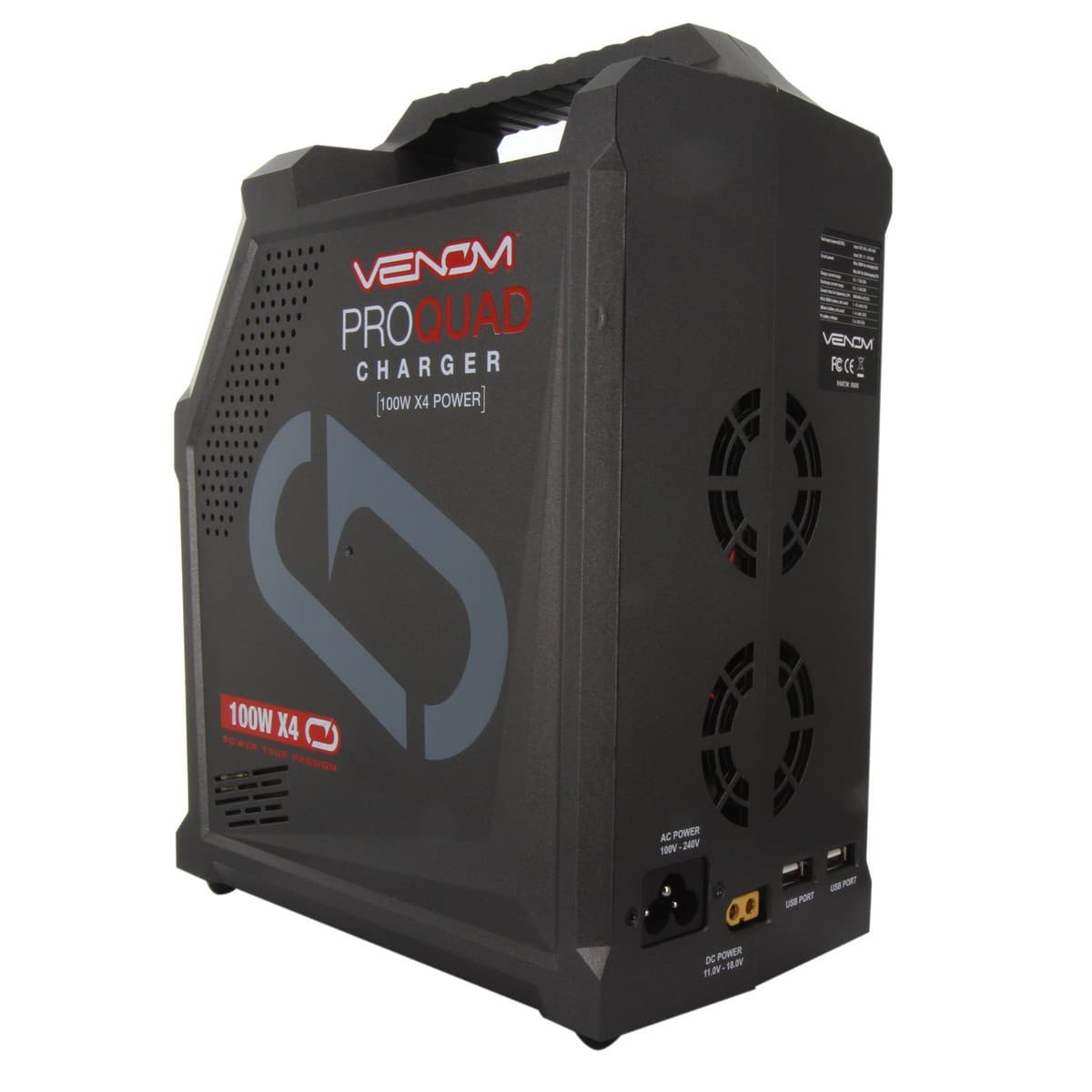 VENOM PRO QUAD 100W 7A 4-PORT AC/DC LIPO, LIHV & NIMH BATTERY BALANCE CHARGER for fpv drones 2