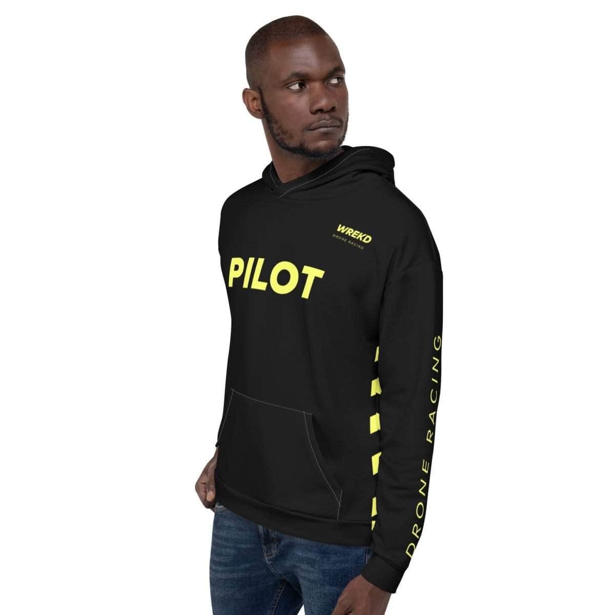 WREKD Drone Racing Unisex Hoodie - Black for fpv drones 6