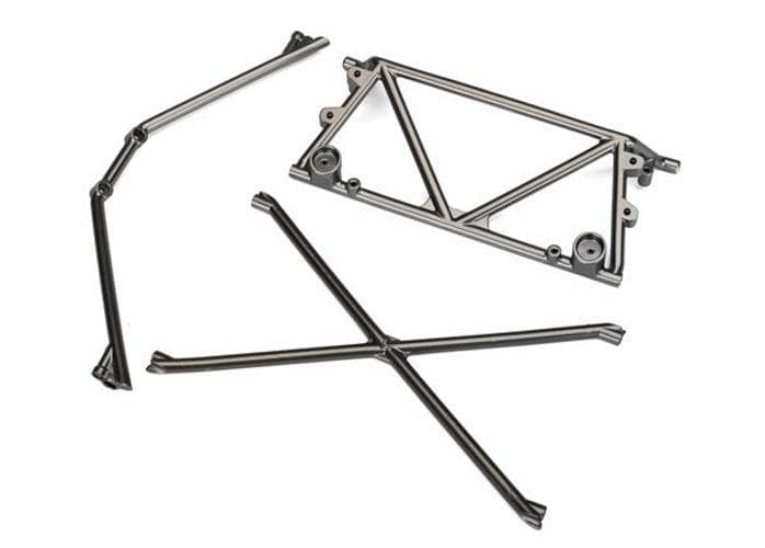 Traxxas 8433X Tube Chassis Center Support (Satin Black Chrome-Plated) Desert for fpv drones