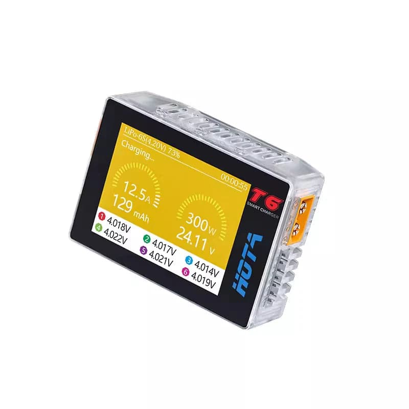 HOTA T6 DC 300W PD 90W 15A 1-6S LiPo Battery Charger for fpv drones 2