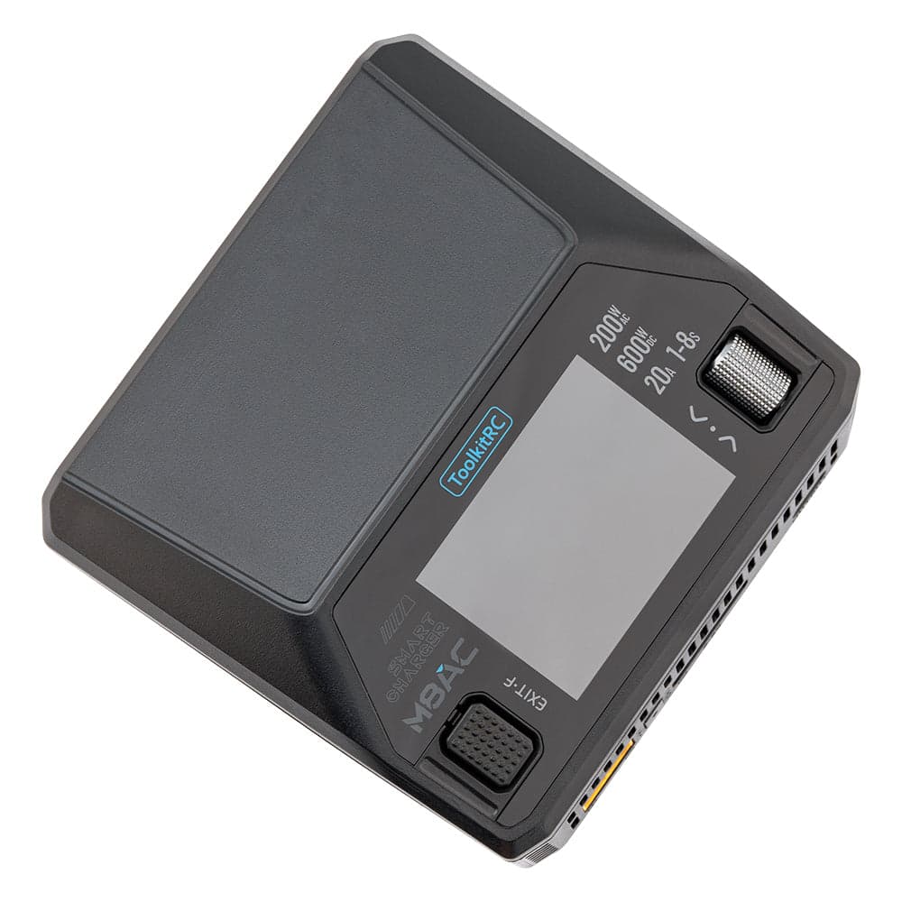 ToolkitRC M8AC 1-8S AC 200W DC 600W 20A Battery Charger - XT60 for fpv drones 2