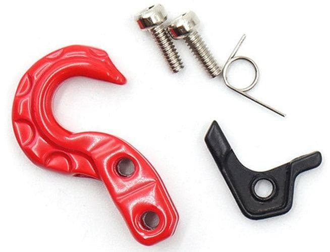 Yeah Racing YA-0573RD Scale Spring Loaded Metal Hook Red 1/10 Rock Crawler for fpv drones 1