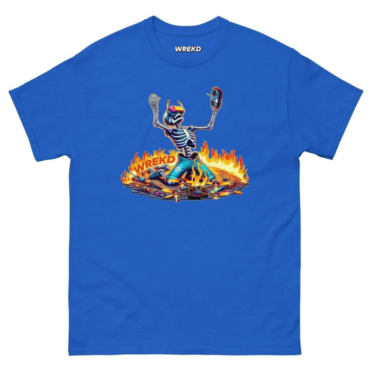 WREKD Skeleton Last Pack, Now Dying Inside Men's Tee - Choose Color for fpv drones 8