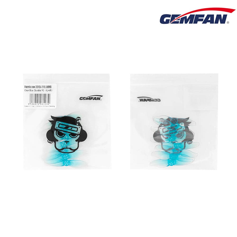 Gemfan Hurricane 2015-2 PC 1.5mm shaft Durable 2-Blade Prop 4CW+4CCW - Choose Color for fpv drones 2
