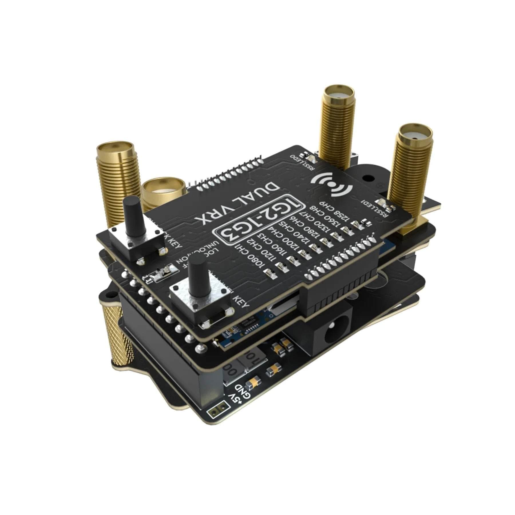 Flywoo VRX 1G2-1G3 Dual 9CH 1.2/1.3GHz Analog Goggle Receiver Module for fpv drones 2