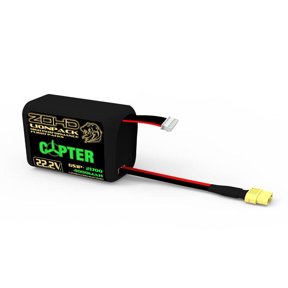 ZOHD Lionpack Copter 21700 6s1p 4000mah 22.2v Li-ion Battery [DG] for fpv drones 1