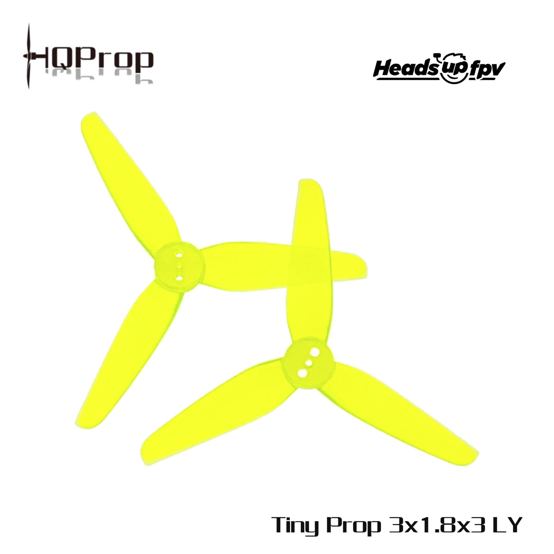 HQProp 3X1.8X3 HeadsUp Tiny Propeller（2CW+2CCW) 1.5MM for fpv drones 3