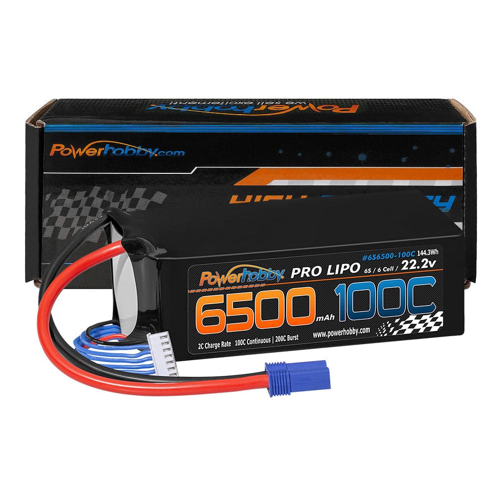 Powerhobby 6S 22.2V 6500mah 100c Lipo Battery w EC5 Plug for fpv drones 3