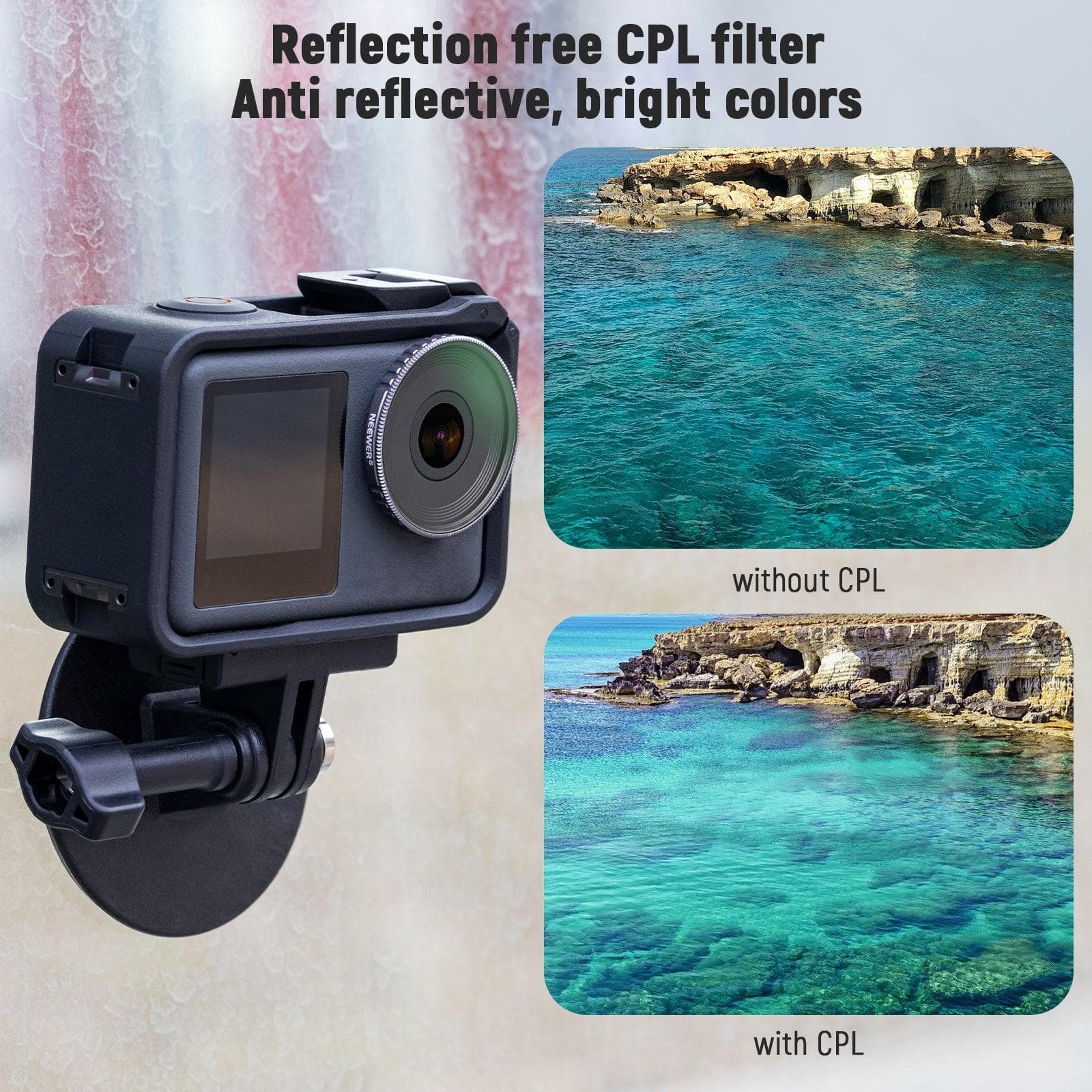NEEWER ND/CPL Filter Set For DJI Osmo Action 3 for fpv drones 5