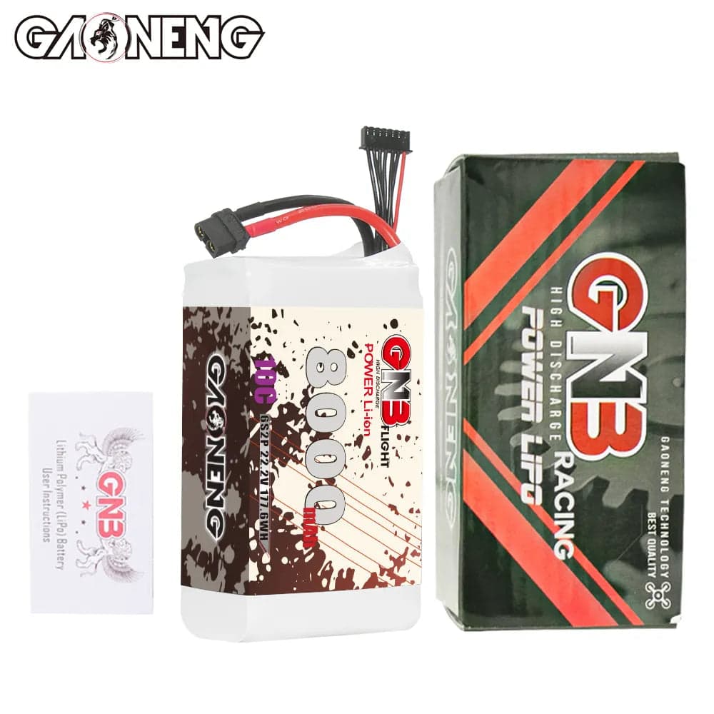 GAONENG GNB 6S 22.2V 8000mAh 10C XT60 Li-ion Battery made with Li-ion Lithium Ion 21700 [DG] for fpv drones 5
