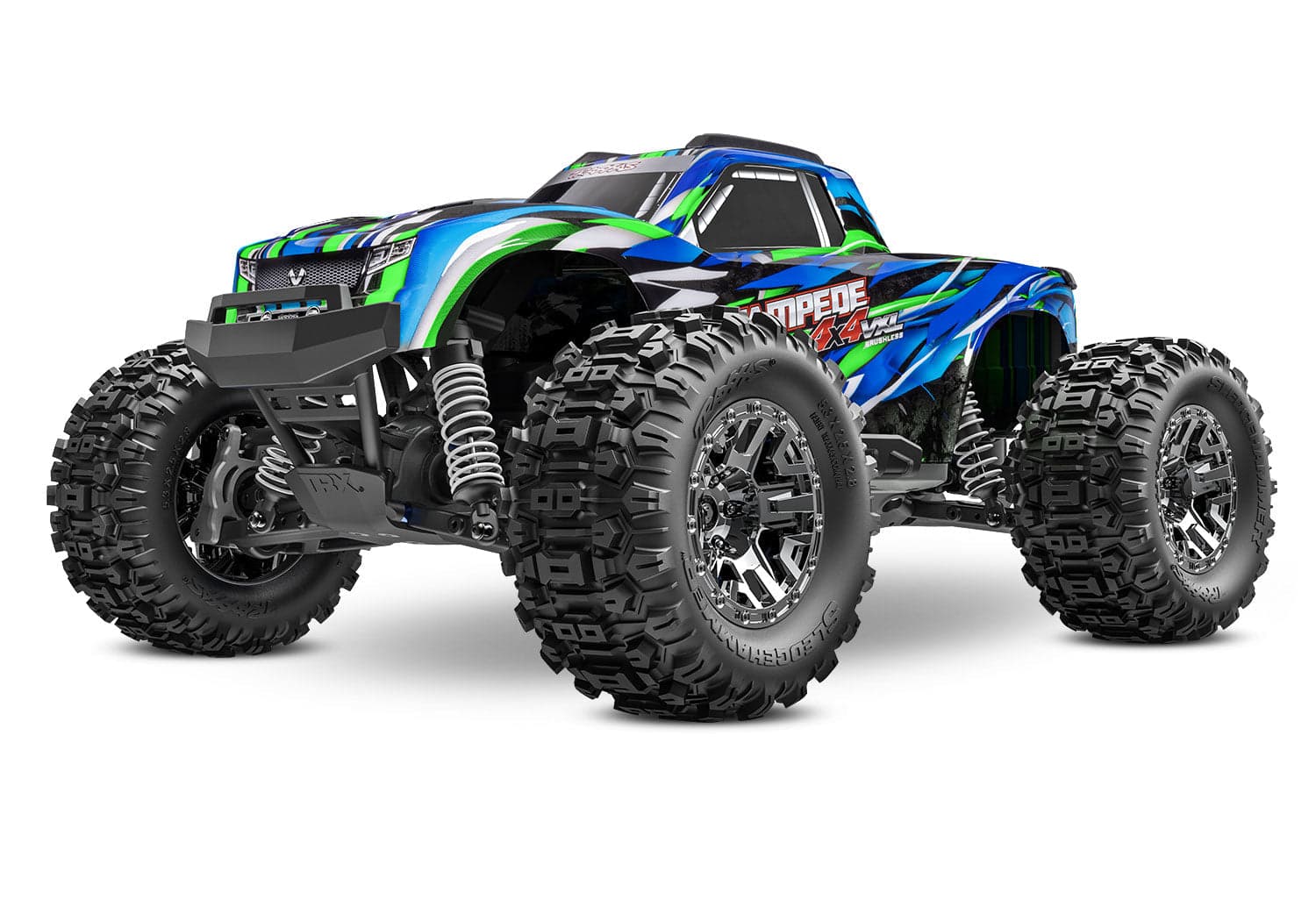 Traxxas Stampede 4x4 VXL Brushless RTR 1/10 4WD Monster Truck Green for fpv drones