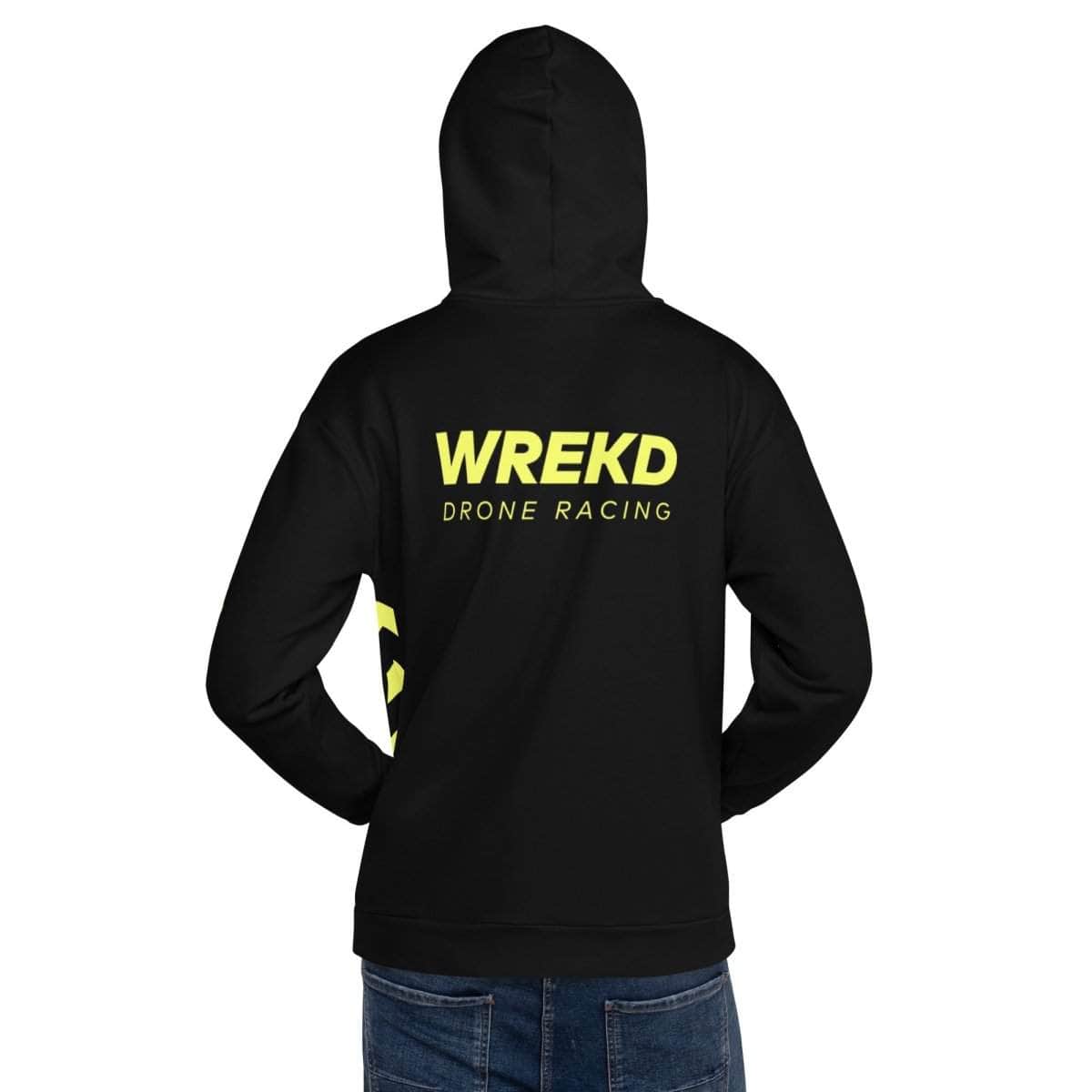 WREKD Drone Racing Unisex Hoodie - Black for fpv drones 9