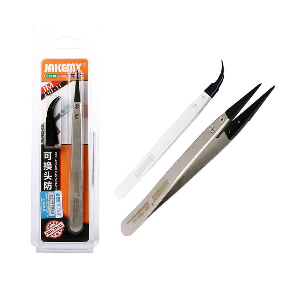JAKEMY High Quality Anti-static Insulated Tweezers JM-T10-11
