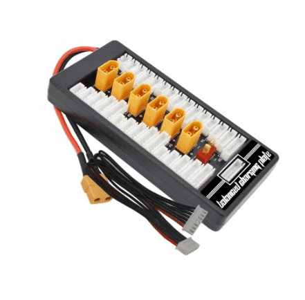 Phaser FPV XT60 iSDT compatible parallel charging board with 40A fuse for fpv drones