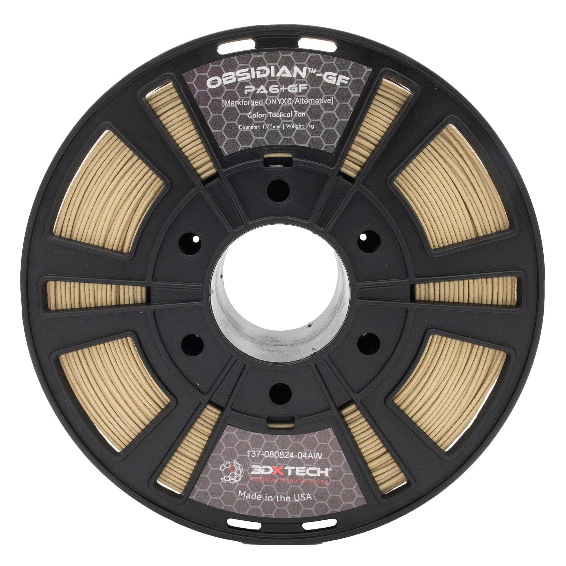 3DXTech Obsidian GF + PA6 1.75mm Filament 1kg for fpv drones 2