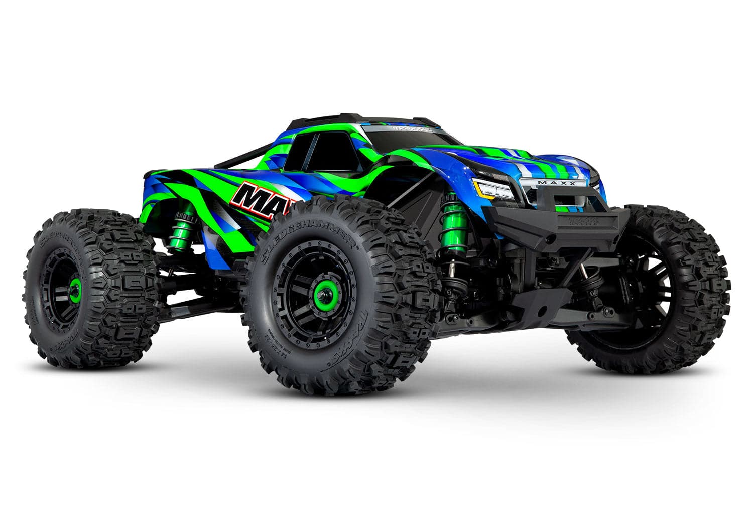 Traxxas Maxx WideMaxx 1/10 Brushless RTR 4WD Monster Truck Green for fpv drones