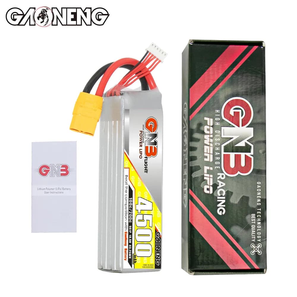 GAONENG GNB 5S 18.5V 4500mAh 100C LiPo Battery XT90 [DG] for fpv drones 4